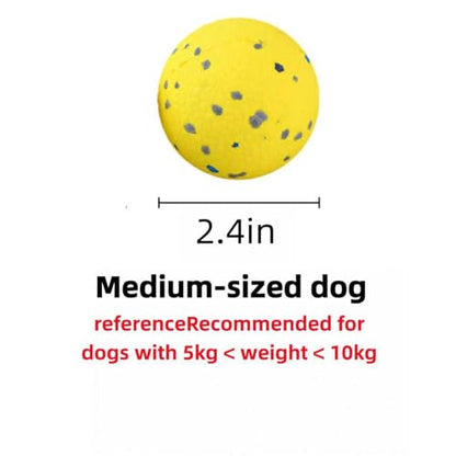 Indestructible Dog Ball, Durable Dog Balls for Aggressive Chewers, 2.4" Durable Teething Chew Toys, Interactive Fetch Ball for Medium/Small Dogs - color: Mix colors