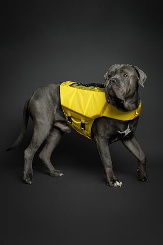 NOAH & PAW Dog Life Jacket, Human Standards Lifejacket Design, Dog Life Vest for Swimming and Boating, 3X Foam Support for Max Floating, Breathable Mesh, Salvavidas para Perros, Size XL - size: XL