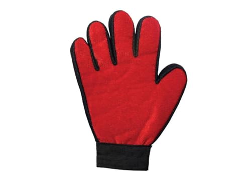 Five Finger Deshedding Glove- Premium Version, Gentle Grooming Glove Great Cats & Dogs with Long or Short Fur- Includes 1 Authentic Right-Hand Glove & 1 Lint Roller