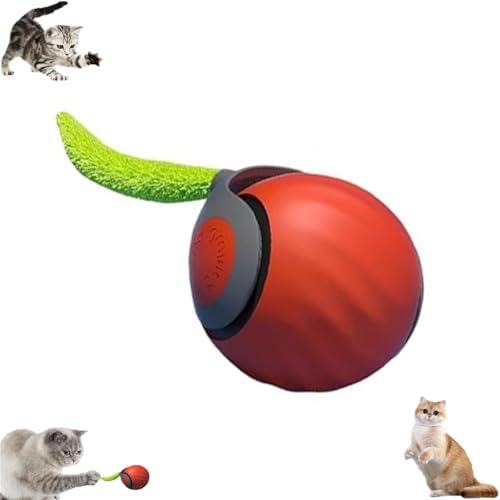 Speedy 2.0 Tail,2025 New Speedy 2.0 Tail Cat Toy,Cat Toy Turbo Tail 3.0,Speedy Tail Ball,Interactive Cat Toys for Indoor Cat,Speedy Tail - color: Orange 1