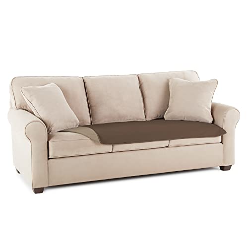 Mambe 100% Waterproof Furniture Cover Long Seat, 30" x 70", Chocolate Cappuccino - for Pets and People - for All Types of Furniture and Bedding from Spills, Accidents, and Normal Wear and Tear - color: Chocolate-cappuccino, size: 30" x 70" Long Seat