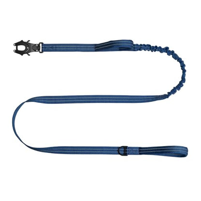 ICEFANG Tactical Dog Leash,K9 Training Walking Bungee Lead with 2 Control Handle,Heavy Duty Quick Release Metal Clasp,for Medium Large Breed (Reflective Blue, 6 FT) - color: Reflective Blue, size: 6 FT