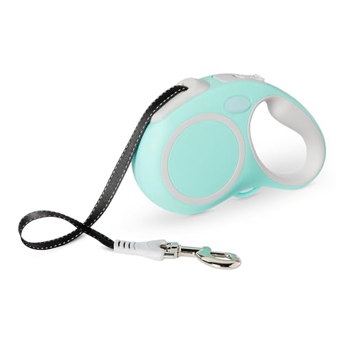 Amazon Basics Retractable Dog Leash, Reflective with Ergonomic Handle, Large - size: L