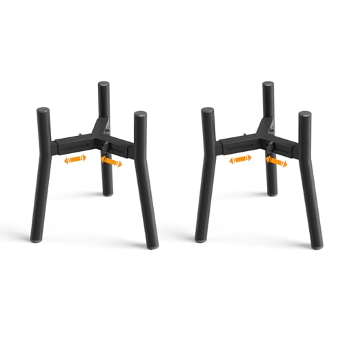 SHAINFUN 2Pack Raised Dog Bowl Stand for Large Dogs, Adjustable Width 7 to 10.6", Elevated Tall Food Water Stand (Bowl Not Included) - color: Black-MD, size: Height: 11", Width: 7-10.6"