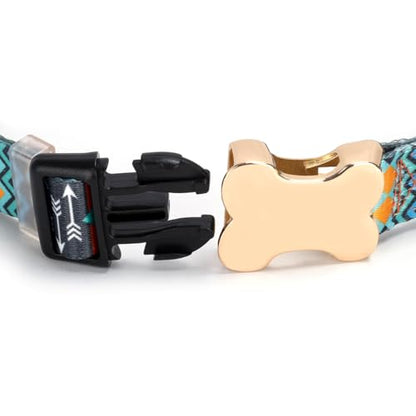 Personalized Custom Customized Silent No Jingle Dog Collar with Engraved ID Dog Name Phone Number/Dog Collars for Puppy X-Small Small Medium Large X-Large Boy Girl Dogs-Maya-XS - color: 3 Maya, size: X-Small (0.6" *7.8"-11.8")