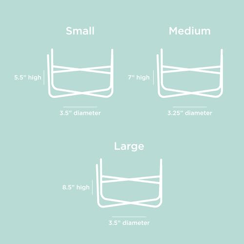 Waggo Simple Solid Double Dog Bowl Stand - Double Iron Stand with Ceramic Feeders, Elevated Pet Feeder for Small or Large Breeds (Matte Black, Small) - size: Small