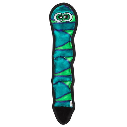 Outward Hound Durablez Large Snake Stuffing-Free Squeaky Plush Dog Toy for Puppies & Dogs - Interactive, Soft Yet Tough, No Mess, Jumbo Squeaker, Long-Lasting Play, 24.5 inch, Blue - color: Blue Snake, size: Large (Pack of 1)