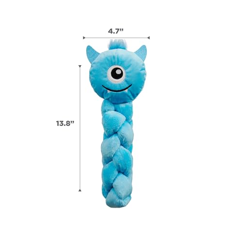 Outward Hound by Nina Ottosson Twistiez Interactive Plush Dog Treat Puzzle, Monster, Blue - color: Twistiez Monster