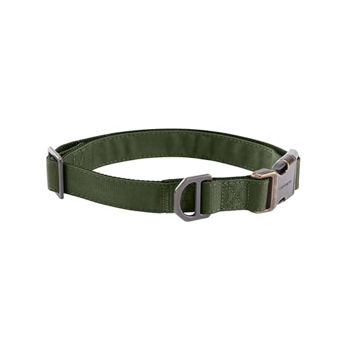 Carhartt Field Dog Collar, Fully Adjustable, Durable 600-Denier Fabric W/Reflective Wordmark for Visibility, Oak Leaf, Large - color: Oak Leaf, size: Large