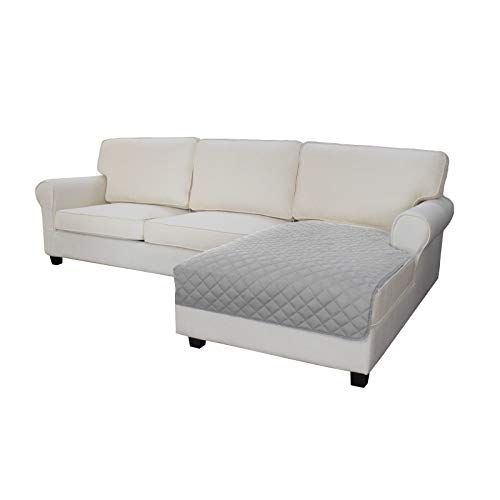 Easy-Going Sectional Couch Covers for Dogs L Shape Sofa Cover Reversible Sofa Slipcover Chaise Lounge Cover Furniture Protector Cover for Pets Dog Cat (42 x 52 inches, Light Gray/Light Gray) - color: Light Gray/Light Gray, size: 42" x 52"