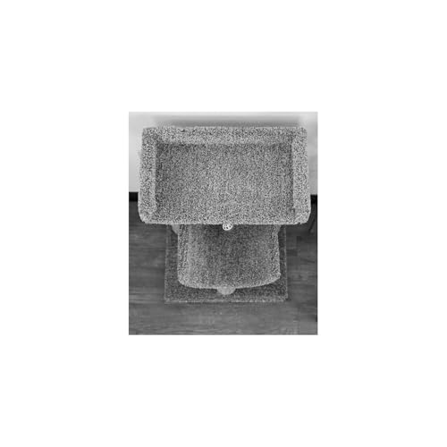 HomeStock Cat Tree Perch for Large Cats - Durable Cat Play Tower Dark Gray - color: Dark Gray