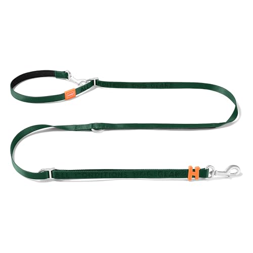 Hands Free Dog Leash with Padded Handle,Multifunctional Crossbody Waist Leash for Walking Running Jogging Training,7.5 FT Nylon Adjustable Length for All Breeds(Green, Ultralight) - color: Green, size: UltraLight