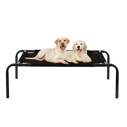 Cooling Elevated Dog Bed, Outdoor Portable, Chew Resistant, Breathable, Washable with Non-Slip Feet, Portable Pet Bed for Dogs and Cats (70 * 124 * 21cm)