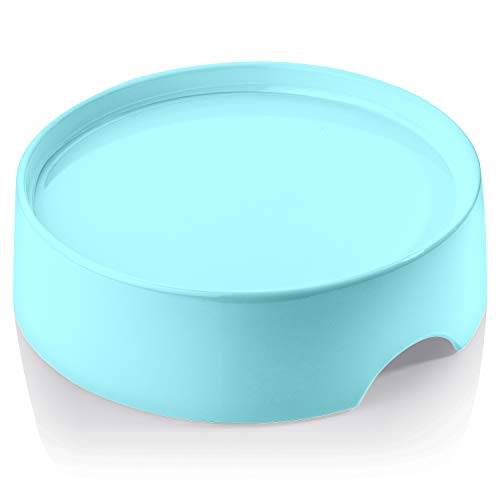 CatGuru Food Table for Cat Bowls, Elevated Feeding Station for Cat Food Bowl, Raised Stand for Pet Food and Water Bowls, Pet Feeder for Indoor Cats, Stress Free Stand for Pet Dishes or Plates (Aruba) - color: Aruba