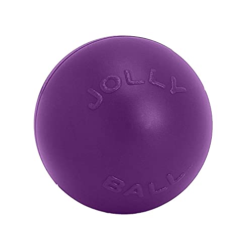 Jolly Pets Push-n-Play Ball Dog Toy, 10 Inches/Large, Red (310 RD) - color: Red, size: 10 Inches/Large