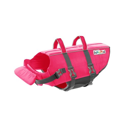 Outward Hound Granby Splash Pink Dog Life Jacket, Large - color: Pink, size: Large (Chest Girth: 28"-32")