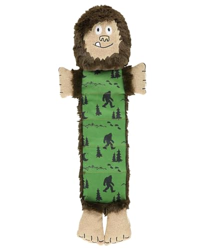 Lazy One Bigfoot Squeaky Dog Toy, Soft Crinkle Toy for Dogs, Durable Fabric for Small, Medium, and Large Breeds - color: Bigfoot Dog Toy