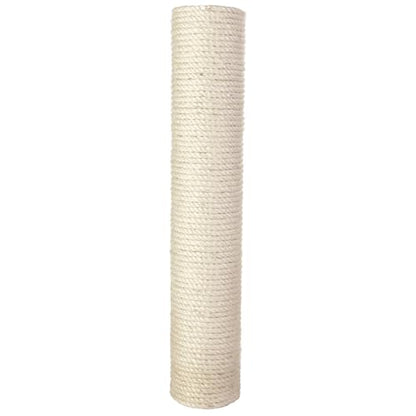 TRIXIE Replacement Sisal Post for Cat Scratching Posts, Backup Scratcher for Indoor Cat Furniture, Trees and Towers, 3.5 in x 19.7 in (9 cm x 50 cm) - size: 3.5 in x 19.7 in (9 x 50 cm)