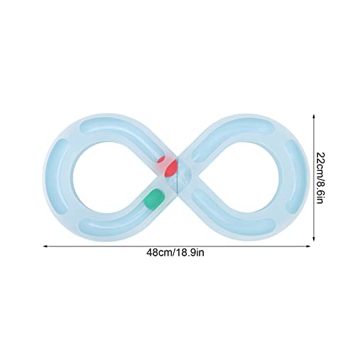 Cat Toys, Cat Tray Toys Kitten Turntable Figure 8 Shaped Cat Turntable Track Ball Toy, Interesting Turntable Kitten Ball Track Toy for Pet Cat Interactive Entertainment