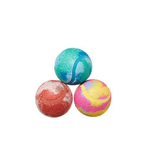 Barkbox Dog Toys – Squeaky Clean Bath Bombs Squeaker Ball Interactive Chew Toys – Durable & Tough Tennis Balls, Training, Exercise & Beating Boredom – Stimulating Plush, Small/Medium Breed & Puppies - color: Squeaky Clean