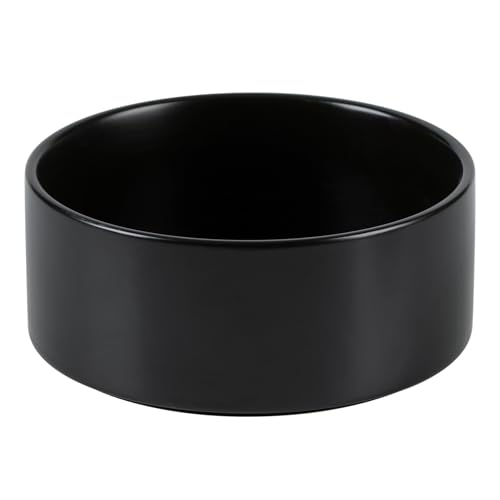 Havniva 8.3” Dog Bowl Ceramic Dog Food and Water Bowl, Durable Dog Water Bowl with Non-Slip Rubber Base Large Capacity Feeding Dishes for Large Dogs - color: Matte Black, size: 8.3 Inch