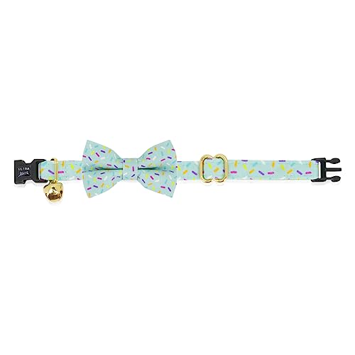 Ultra Joys Breakaway Cat Collar - Boy & Girl Kittens - Bell & Bowtie Birthday Small - color: Birthday-Whole Set, size: Small