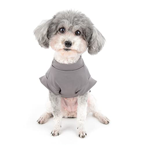 Zunea Small Dogs Shirts Quick Dry Summer T-Shirts Cooling Puppy Clothes Soft Sleeveless Vest Tank Top Breathable Stretchy Pet Girls Boys Chihuahua Apparel Sun Protection for Hot Weather Darkgray S - color: darkgray, size: S