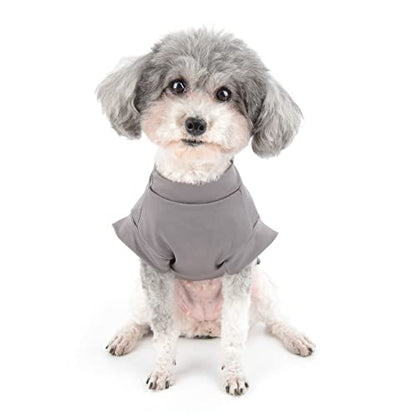 Zunea Small Dogs Shirts Quick Dry Summer T-Shirts Cooling Puppy Clothes Soft Sleeveless Vest Tank Top Breathable Stretchy Pet Girls Boys Chihuahua Apparel Sun Protection for Hot Weather Darkgray XXL - color: darkgray, size: XXL
