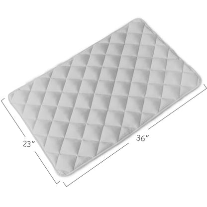 Magik & Kover Dog Crate Pad 2 Pack (36" x 23"), Soft Dog Crate Mat with Anti-Slip Bottom, Machine Washable Kennel Pad, Fits 36 Inch, Grey - size: 36 x 23 Inch