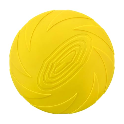 Rubber Flying Discs for Dog Outdoor Exercise Pet Toy with Nonslip Texture Mental
