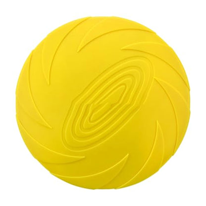 Rubber Flying Discs for Dog Outdoor Exercise Pet Toy with Nonslip Texture Mental