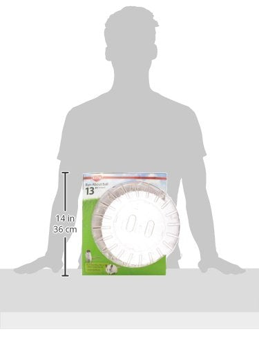 Kaytee 13" Clear Run-About Exercise Ball For Pet Rats & Chinchillas - color: Clear, size: 13"