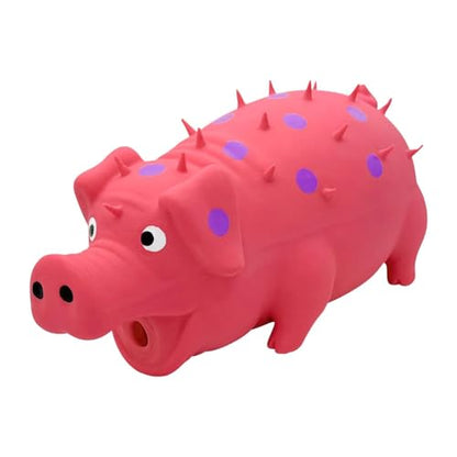 Gralara Squeaky Dog Toy Dog Chews Toy Accessory Entertainment Training for Aggressive Chewers Interactive for Small Large Breed Dogs, Pink - color: Pink