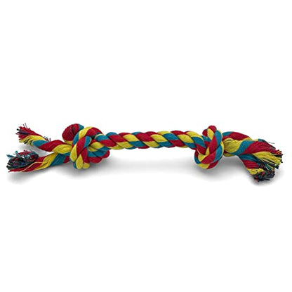 Knotted Rope Chew Toy for Small Dogs - Medium Size 8" - size: Medium