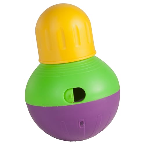 StarMark Bob-A-Lot Interactive Dog Toy, Small, Green (SMBALS) - size: Small