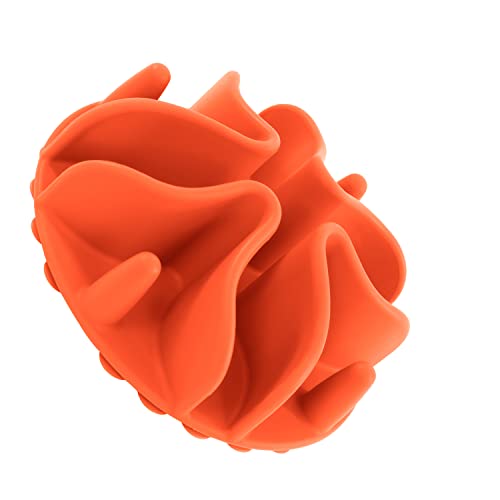 Jaoul Slow Feeder Dog Bowls Insert, Puzzle Slow Feeder Insert with 30 Octopus Suction Cups for Small Medium Large Size Dog Food Bowl (4.72 inch, Orange) - color: Orange, size: Medium(4.72 inch)