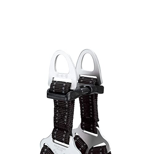 EXCELLENT ELITE SPANKER No Pull Dog Harness Adjustable Nylon Step-in Easy Pet Vest Chest Strap with Reflective and Leash Ring for Small Medium Large Breed Dogs Training Walking(Black-L) - color: Black, size: L