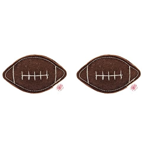 Catnip Toy – Football Shape, Organic Catnip, 100% Wool Felt, Grown & Made in The USA - Football, 2 Pack - color: Football, size: 2 pack