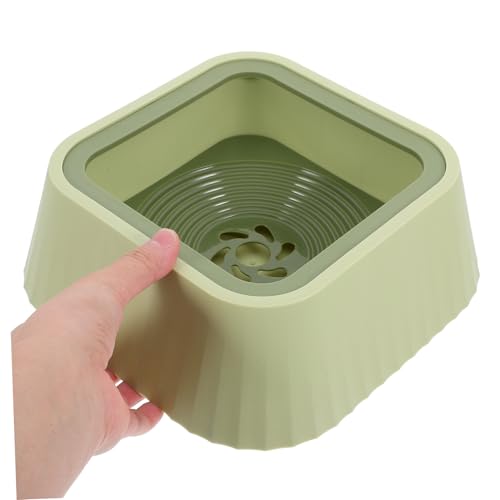 Toddmomy Pet Water Bowl Spill Floating Design for Cats and Small Dogs Plastic Water Dispenser Prevents Messy Spills - color: Green