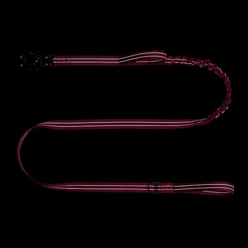 ICEFANG Tactical Dog Leash,K9 Training Walking Bungee Lead with 2 Control Handle,Heavy Duty Quick Release Metal Clasp,for Medium Large Breed (Reflective Rose, 6 FT) - color: Rose, size: 6 FT