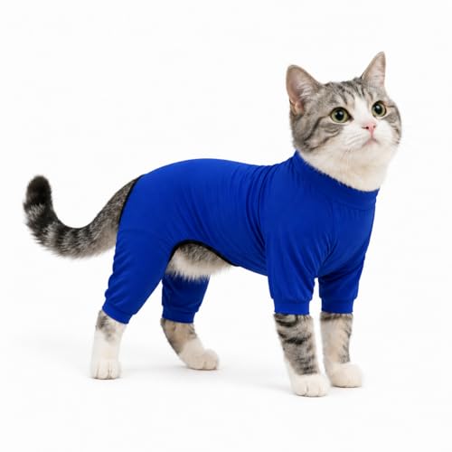 LoveLongLong Dog Jumpsuit with UV Protection and Quick-Dry Fabric for Spring Summer Pet Pajamas Royel Blue XS - color: Royel blue, size: XS (for small dogs)