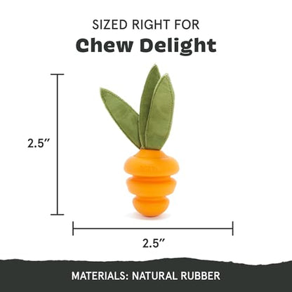 Barkbox Super Chewer Tough Dog Chew Toys for Aggressive Chewers, Treat Dispensing (Carrot - Small) - color: Deep Roots Carrot - Small, size: Small Dog