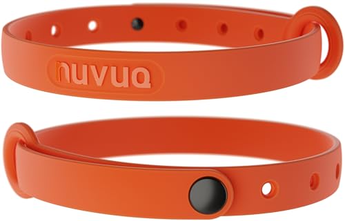 Silicone Cat Collars 2 Pack - Soft, Comfortable, and Lightweight Safety Breakaway Collar with Name Tag Ring for Outdoor Cats and Sensitive Skin Kittens by Nuvuq (6 ⅞" to 10 ¼", Orange) - color: Orange