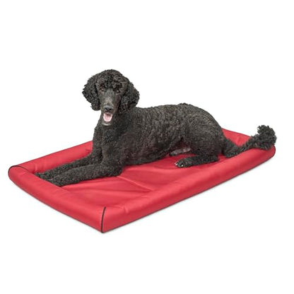 MidWest Homes for Pets Water Repellant Easy Wipe Clean Ultra-Rugged MAXX Dog Beds, Super Durable Dog Bed Designed to Fit 48-inch Dog Crates, Features Slip Resistant Bottom, Part 40548-RD, Red - color: Red, size: 48 Inch