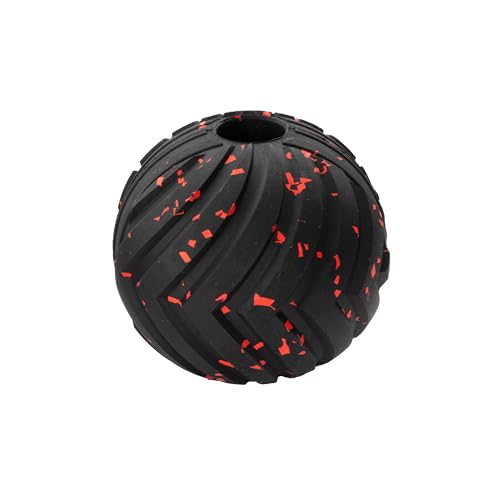 Chew King Supreme Durable Rubber Dog Ball for Aggressive Chewers, Treat-Dispensing Heavy-Duty Chew Toy with Safety Air Vent, Interactive Dog Toy for Training & Enrichment, Large 4" Fetch Ball - color: C) Large 4" Ball