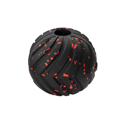 Chew King Supreme Durable Rubber Dog Ball for Aggressive Chewers, Treat-Dispensing Heavy-Duty Chew Toy with Safety Air Vent, Interactive Dog Toy for Training & Enrichment, Large 4" Fetch Ball - color: C) Large 4" Ball