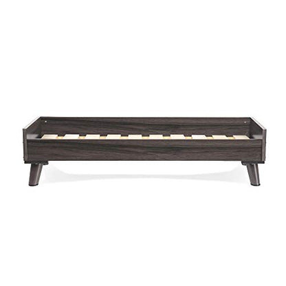 Furhaven Elevated Dog Bed Frame for 40" x 32" XL Dog Beds, Easy Assembly - Mid-Century Modern Bed Frame - Gray Wash, Jumbo/XL - color: Veneer Gray Wash, size: 40" x 32"