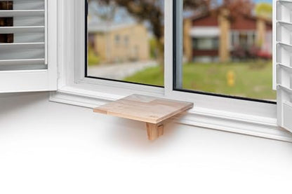 Original SillMate Window Plant Shelf, 11.6"x11.6" Sill Shelf for Plants - Verify Sizing First - Cat Perch - Renter Friendly No Drilling/Damage - Sill Extender for Plants (Small) - size: Small