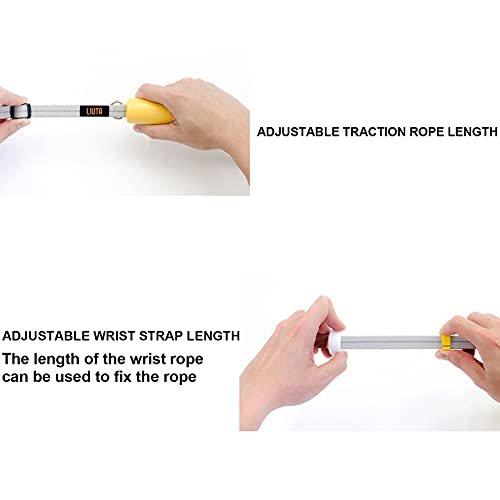 Adjustable Dog Leash, Hands Elastic Reflective Pet Walking Leash with Handle and Lock Buckle for Training Running Hiking