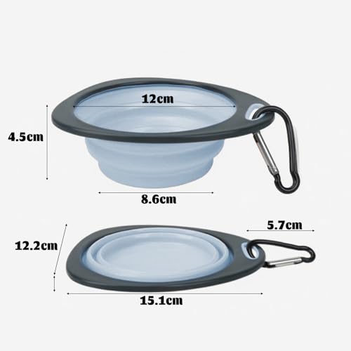 Collapsible Dog Bowls,Travel Dog Bowls Portable Bowl Small Collapsible Water Bowl for Pet Cats（2 Pack